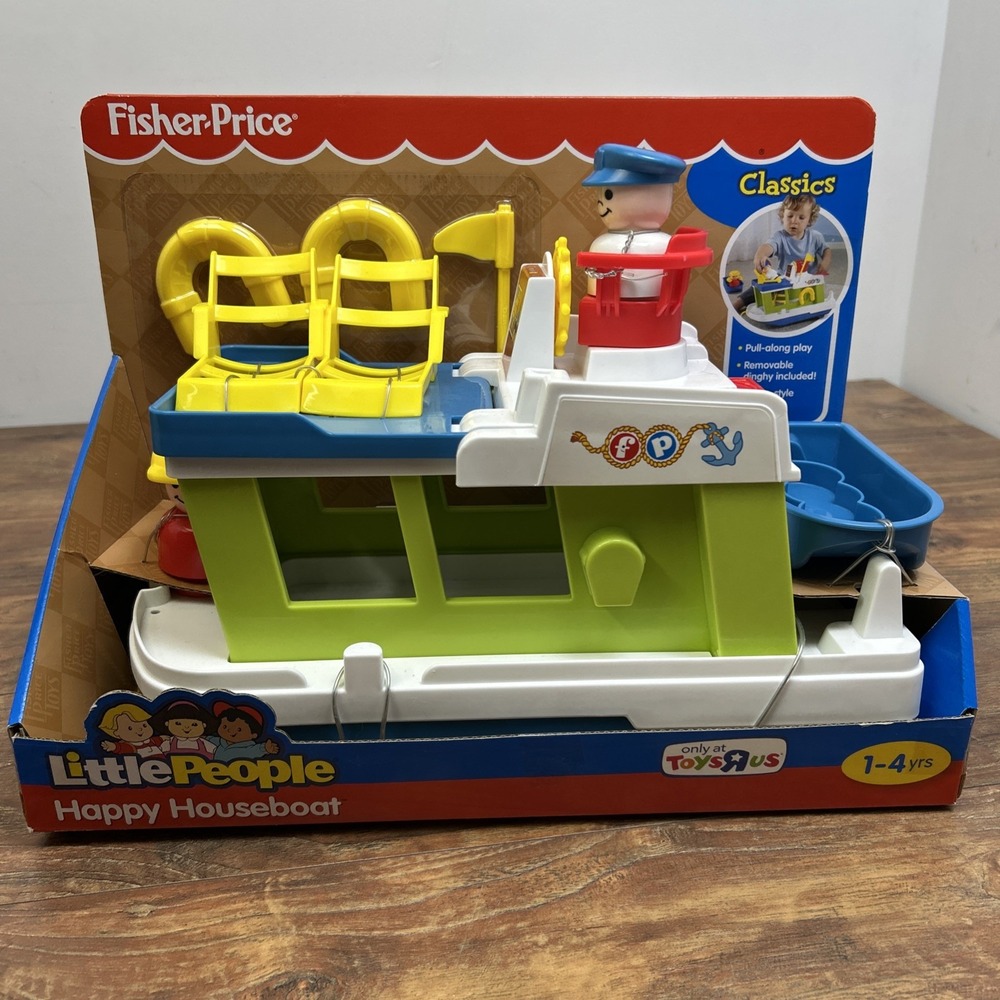 Fisher-Price Little People Happy Houseboat 2009 Toys R Us Exclusive NEW T2407